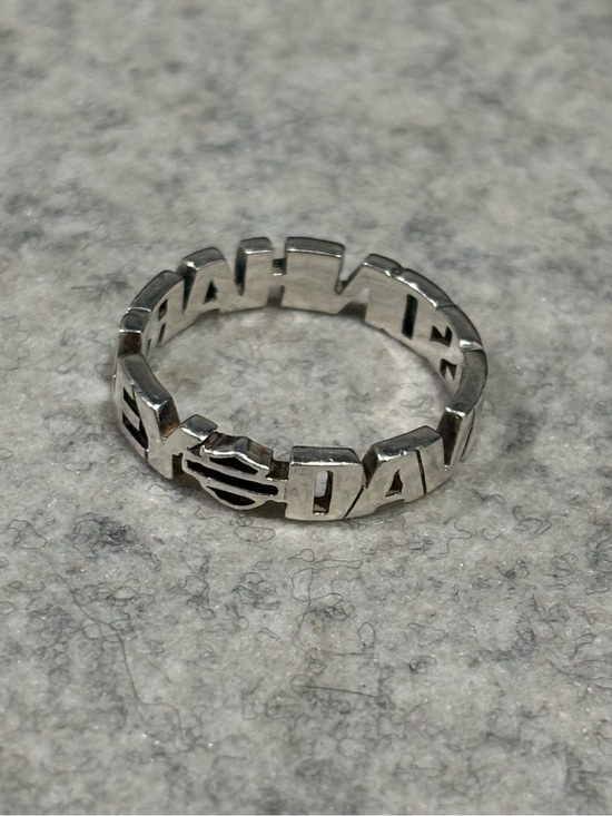 Harley-Davidson Jewelry - Harley-Davidson Sterling Silver Logo Cutout Band Ring
